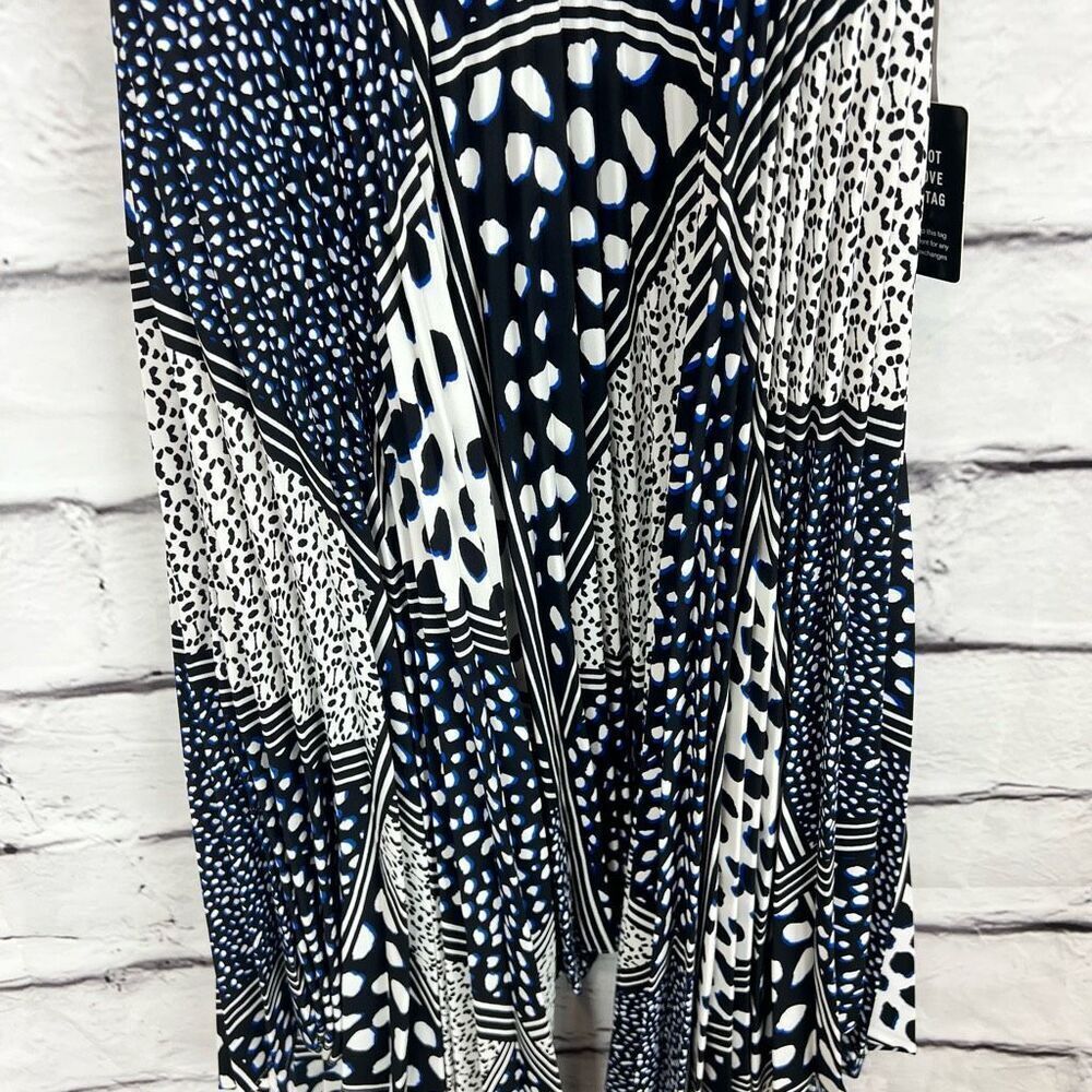 Express Women's Size 2 Black Patchwork Asymmetric… - image 5